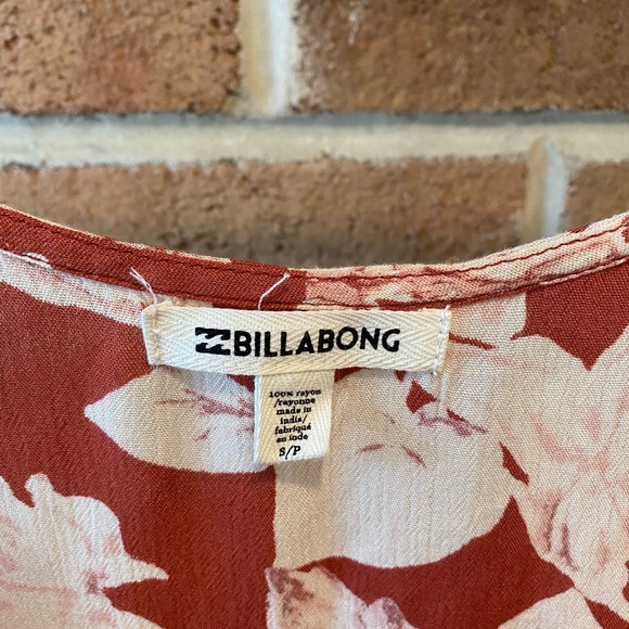 Billabong Red and White Floral Cami Midi Dress - Picture 3 of 3